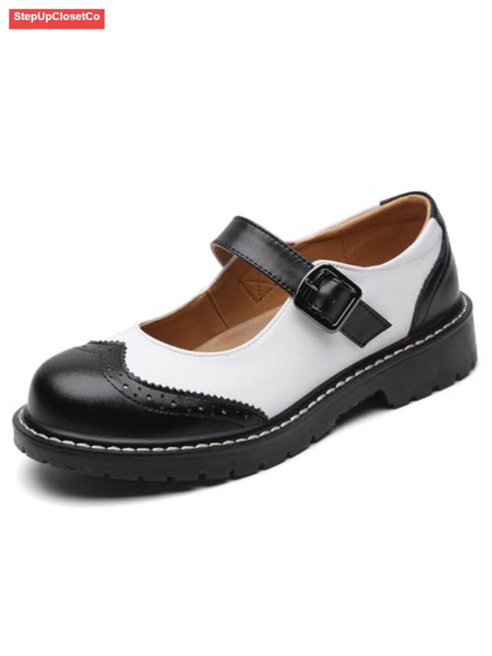 Women's Mary Jane Flats Oxford Shoes Comfort Soft Leather Non-Slip Dressy Casual